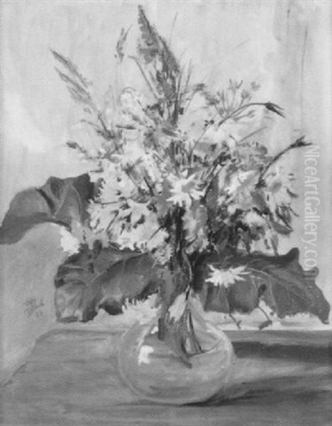 Wiesenblumen Oil Painting by Igo Poetsch