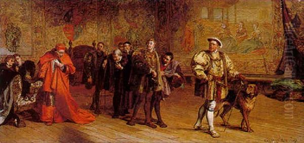 The Dismissal Of Cardinal Wolsey Oil Painting by Laslett John Pott