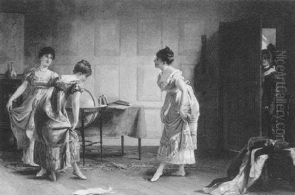 Rehearsing For The Ball Oil Painting by Laslett John Pott