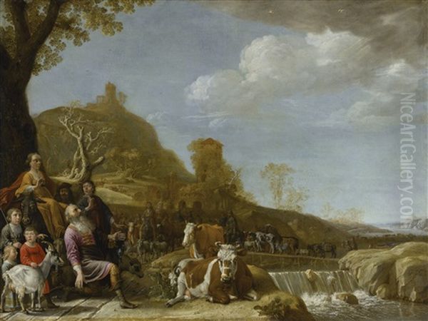 Abraham At Sichem Oil Painting by Paulus Potter