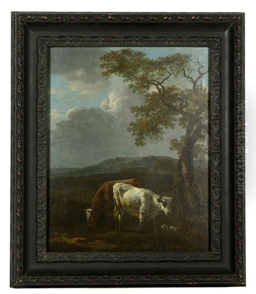 Dutch Landscape With Cow Oil Painting by Paulus Potter