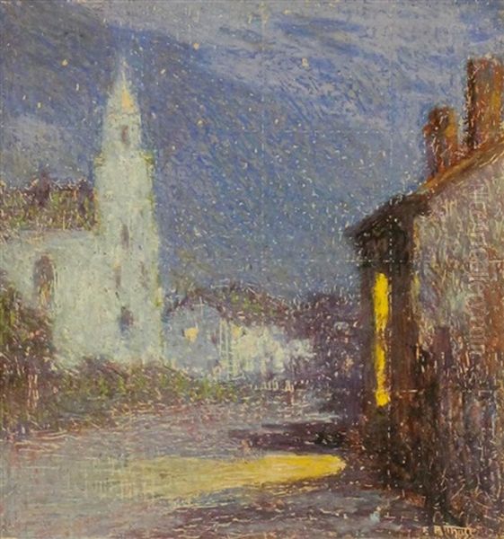 Moonlight Shadows Oil Painting by Edward Henry Potthast