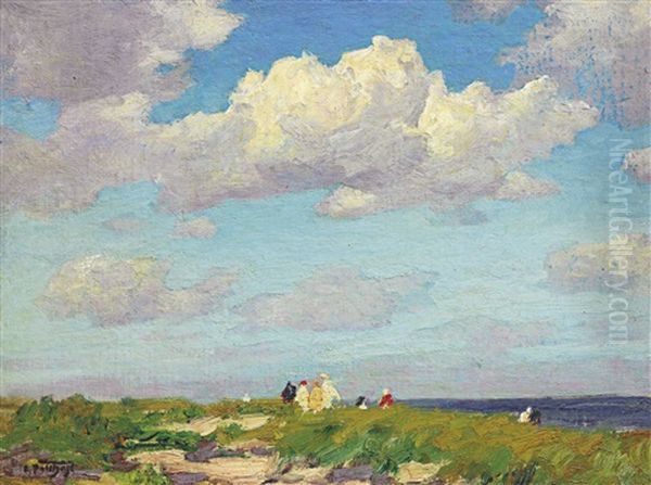 Along The Marginal Way Oil Painting by Edward Henry Potthast