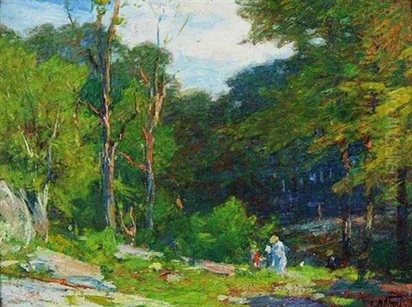 Woodland Dell Oil Painting by Edward Henry Potthast