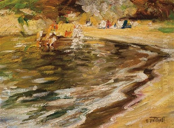 Beach Scene - At The Water (