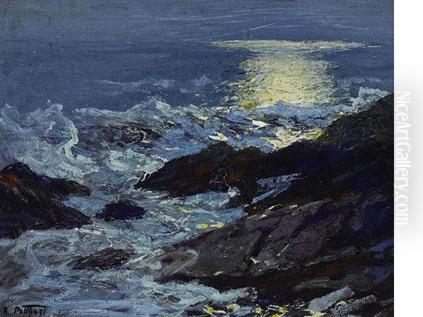 Sea And Cliffs Oil Painting by Edward Henry Potthast