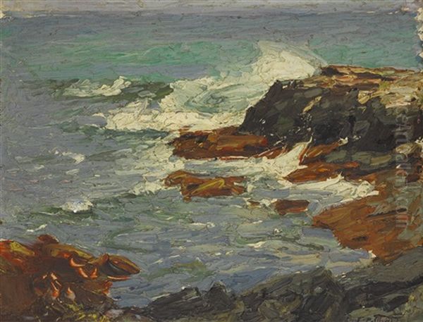 Coast Of Maine Oil Painting by Edward Henry Potthast