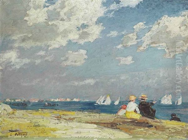 Sailboats Oil Painting by Edward Henry Potthast