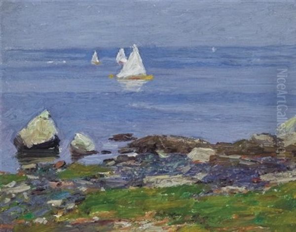 Sailing Vessels Oil Painting by Edward Henry Potthast