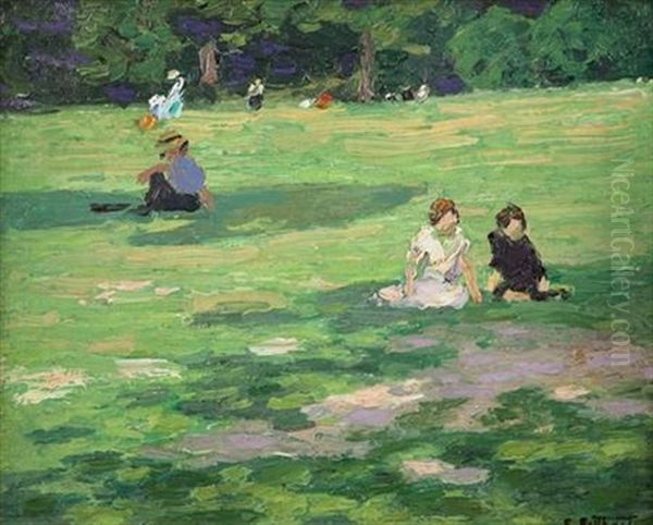 In The Park, No.18 Oil Painting by Edward Henry Potthast