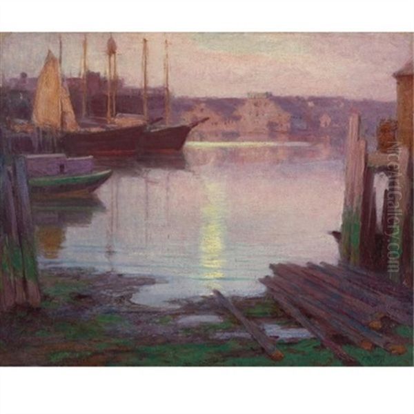 Gloucester Harbor Oil Painting by Edward Henry Potthast