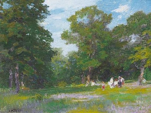 In The Woods Oil Painting by Edward Henry Potthast