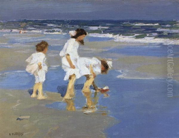 Three Little Maids Oil Painting by Edward Henry Potthast