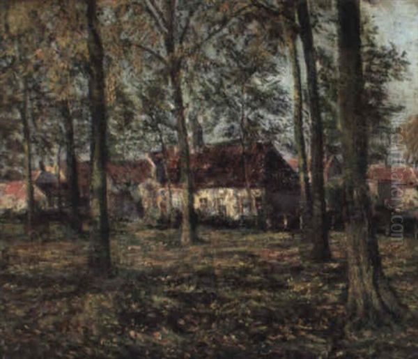 Ansicht In Sluis (flandern) Oil Painting by Emil Pottner