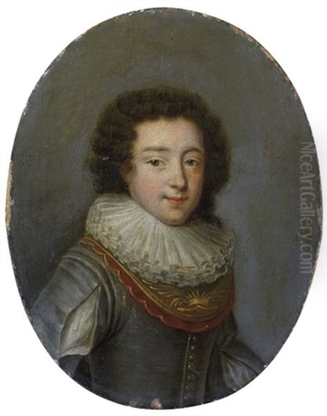 Portrait Of A Young Boy With A Ruff Over A Gorget Oil Painting by Frans Pourbus the Elder