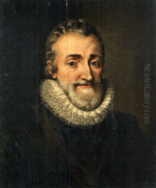 Henri Iv Oil Painting by Frans Pourbus the Elder