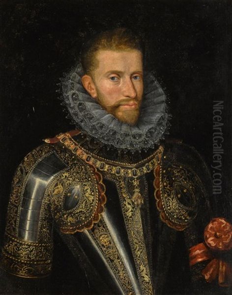 Portrait Of Albert Vii, Archduke Of Austria (1559-1621) Oil Painting by Frans Pourbus the younger