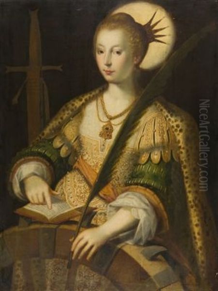 Sainte Catherine Oil Painting by Frans Pourbus the younger