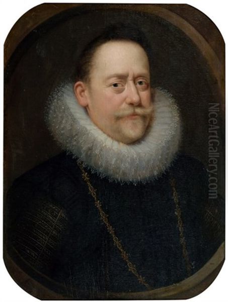 Portrait D'homme Oil Painting by Frans Pourbus the younger