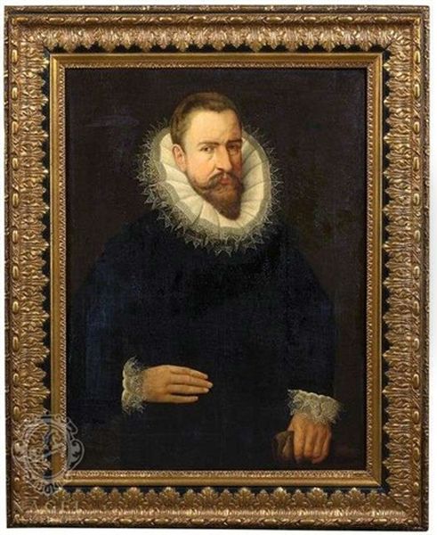 Portrait Eines Vornehmen Mannes Oil Painting by Frans Pourbus the younger