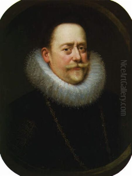 Portrait D'un Gentilhomme En Buste by Frans Pourbus the younger