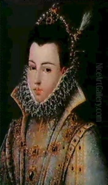 Ritratto Di Gentildonna Oil Painting by Frans Pourbus the younger