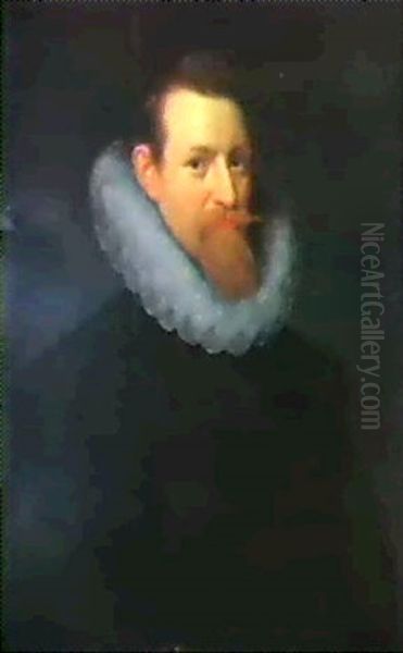 Portrait D'un Homme De Cour En Buste, De Trois-quart, Tournevers La Droite Oil Painting by Frans Pourbus the younger