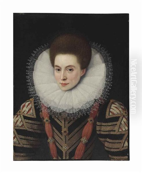 Portrait Of A Lady Oil Painting by Pieter Jansz Pourbus