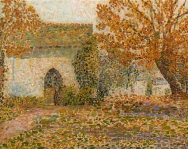 Paysage D'automne Oil Painting by Leon Pourtau