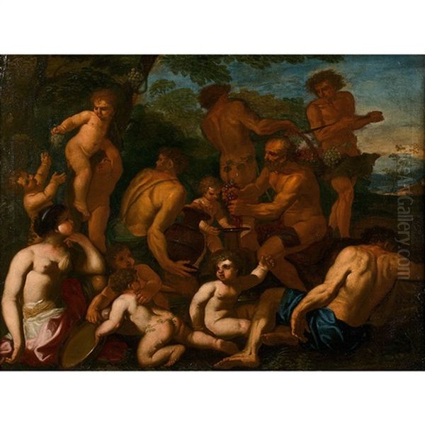 Bacchanale Oil Painting by Nicolas Poussin