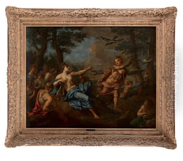 Apollon Et Les Pierides Oil Painting by Nicolas Poussin