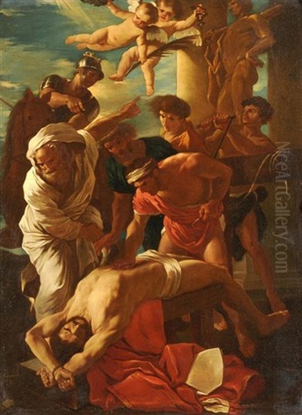 Erasmusmartyrium Oil Painting by Nicolas Poussin