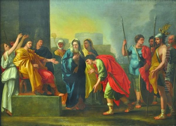 The Continence Of Scipio Oil Painting by Nicolas Poussin