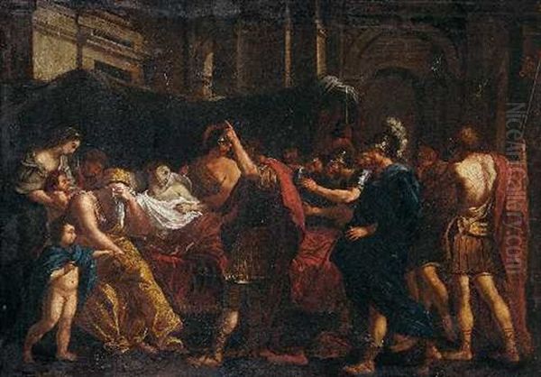 Tod Des Germanicus Oil Painting by Nicolas Poussin