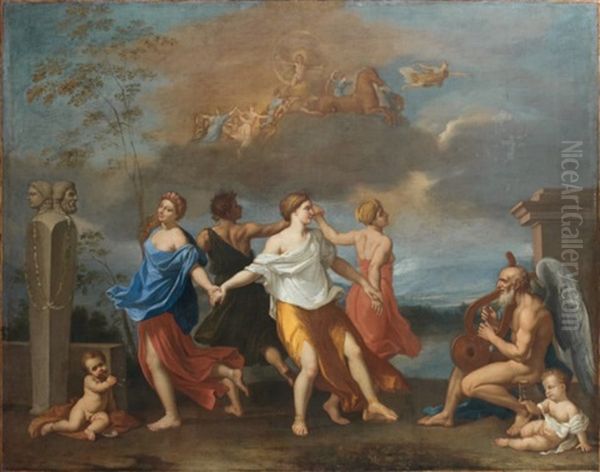 La Danse De La Vie Humaine Oil Painting by Nicolas Poussin