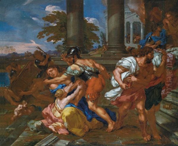 Der Bethlehemitische Kindermord Oil Painting by Nicolas Poussin