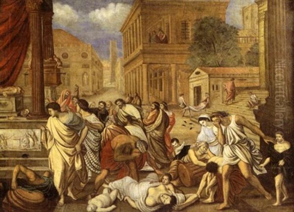 La Peste D'azoth Oil Painting by Nicolas Poussin