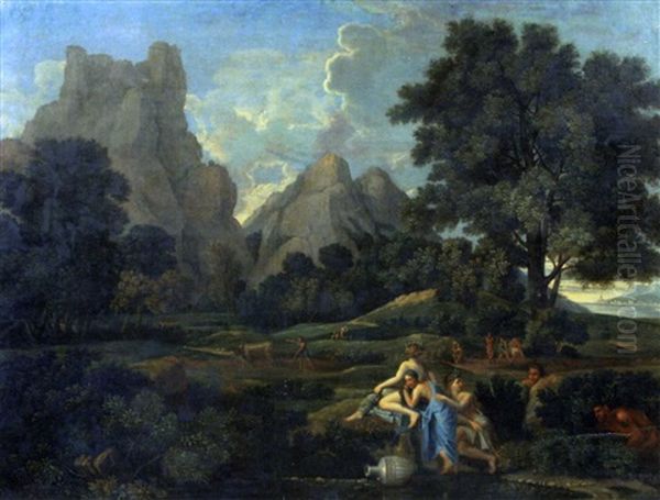 Landscape With Polyphemus Oil Painting by Nicolas Poussin