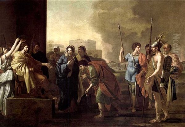 La Continence De Scipion Oil Painting by Nicolas Poussin