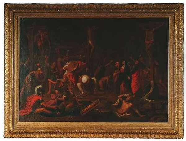 Die Kreuzigung Oil Painting by Nicolas Poussin