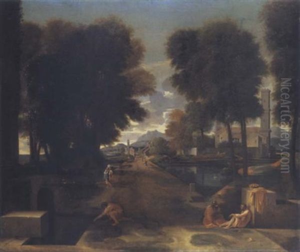 La Voie Romaine Oil Painting by Nicolas Poussin