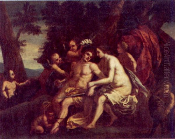 Venus Und Mars Oil Painting by Nicolas Poussin