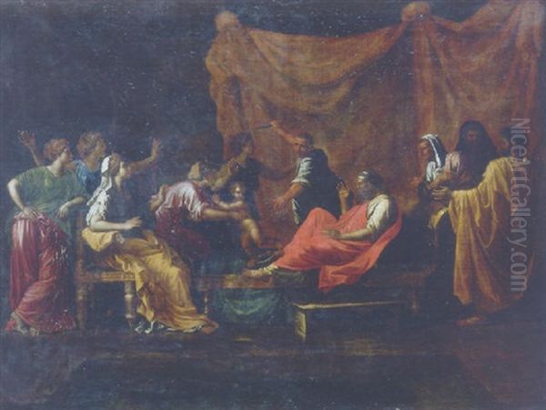 Moses And Pharaoh by Nicolas Poussin