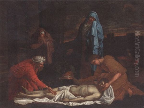 The Lamentation Oil Painting by Nicolas Poussin