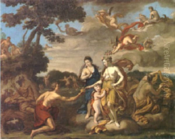 The Judgement Of Paris Oil Painting by Nicolas Poussin