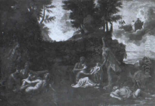 The Birth Of Bacchus Oil Painting by Nicolas Poussin