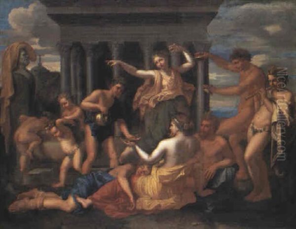 Bachanale Oil Painting by Nicolas Poussin