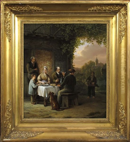 Le Petit Dejeuner Oil Painting by Willem Pouwelsen