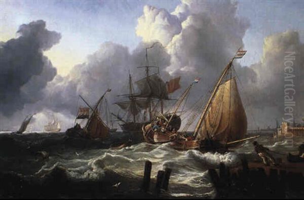 Off The Dutch Coast by Charles Martin Powell