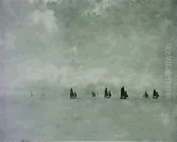 The Fleet Oil Painting by Francis Powell